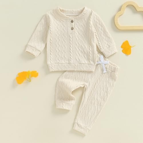 Suolongsama Toddler Boys Fall Outfit 2-Piece Set