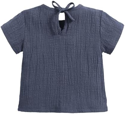 Summer Toddler Cotton Linen Clothes Kids Set with PRINTS