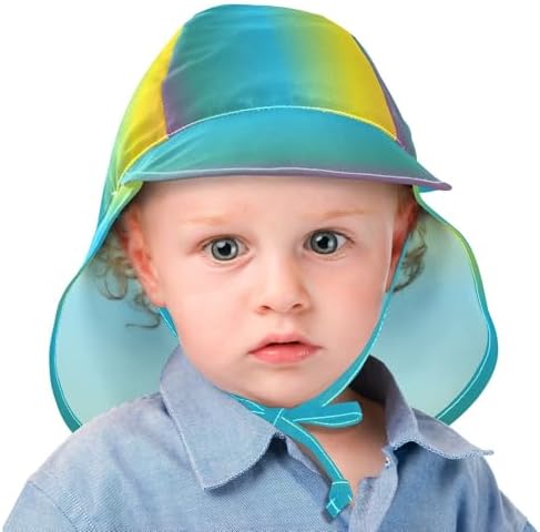 Adjustable Pink Gradient Toddler Sun Hat