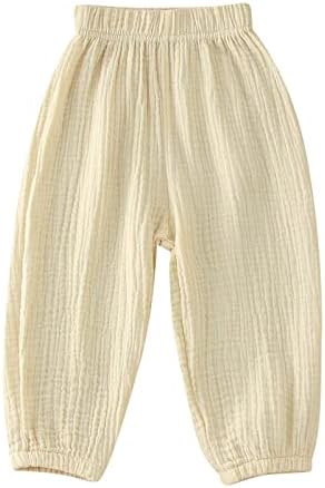 Perfect Fit Cotton Linen Pants for Boys and Girls by Zhizhaihu