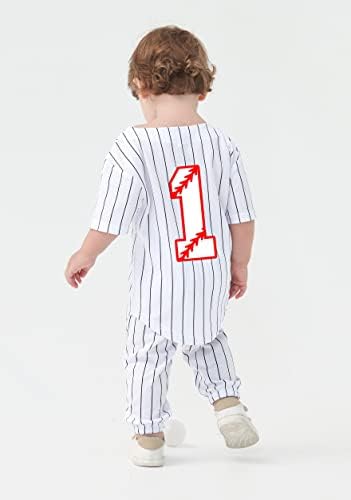 Happy Birthday to Little Baseball Stars - 1-4 Year Toddler Shirts Pants Set