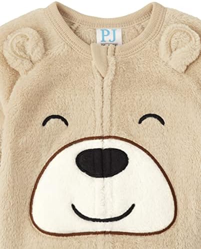 The Childrens Place Baby and Toddler Fleece Zip-Front Pajamas