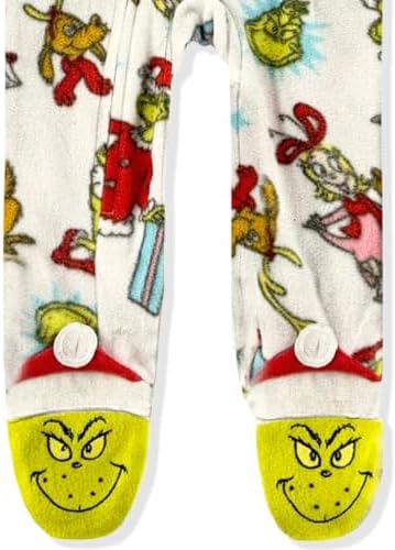 Dr Seuss Grinch Onesie Cozy Baby Pajamas