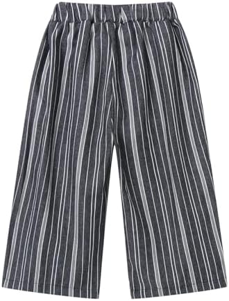 LittleSpring Boys Girls Striped Pants for Kids
