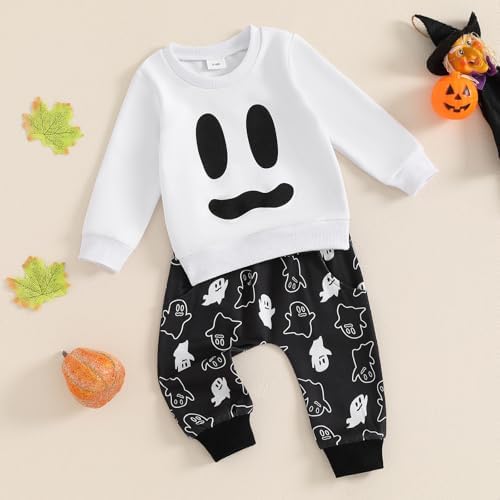 Halloween Funny Ghost Face Outfit for Baby Boys
