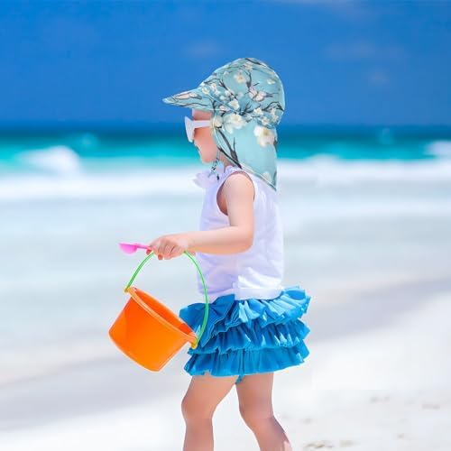 J JOYSAY - Blue Butterflies Toddler Sun Hat UPF50