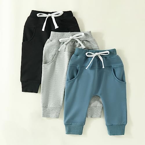 Emmababy 3Pcs Toddler Joggers Set