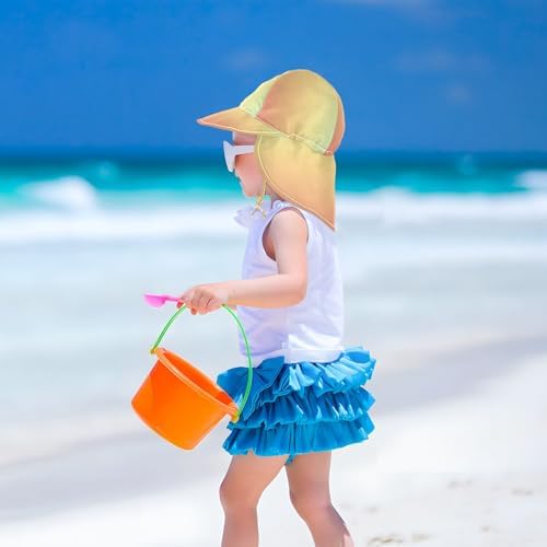 Mind theSun RPLIFE Kids Rainbow Glitter Adjustable Hat Stay-put UV Protection