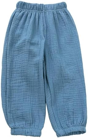 3-Piece Cotton and Linen Trousers for Kids