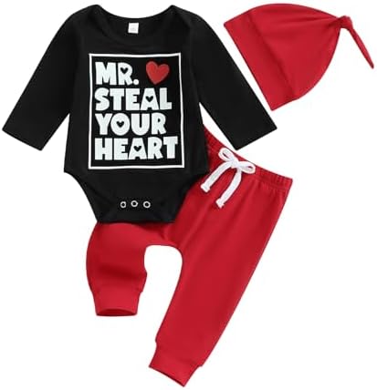 Perfect Valentines Day Boys Newborn Outfit Set