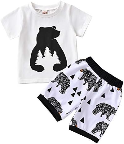 Unutiylo Toddler Boys Summer Clothes 2-Piece Set