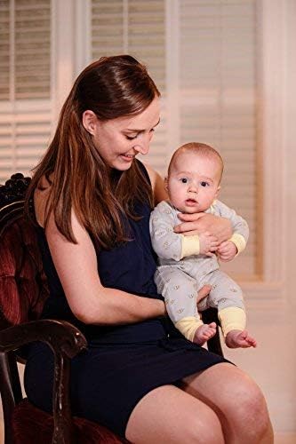Bee Pattern Organic Two-Way Zipped Romper