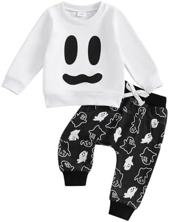 Halloween Funny Ghost Face Outfit for Baby Boys