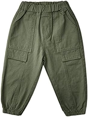 AIMAOMI Kids Toddler Cargo Pants Solid Cotton