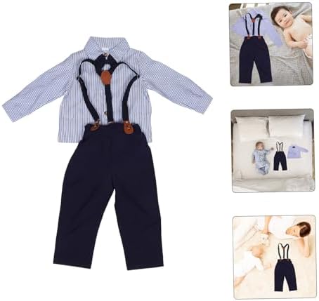 Ipetboom Boys British gentleman outfit set Comfortable shirt pants for boys