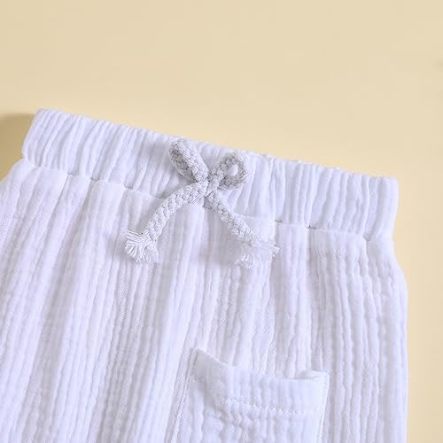 Pudcoco Elastic Waist Cotton Bottoms for Babies - Perfect for Toddlers
