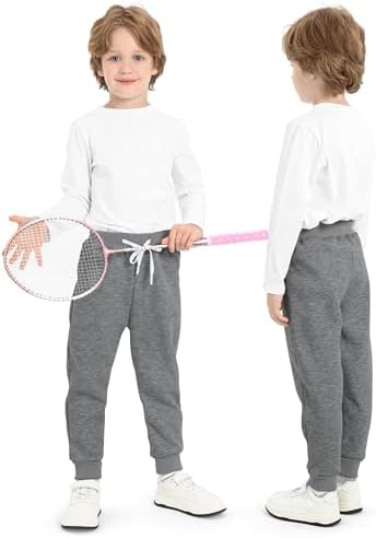 Resinta 3-Pack Pull-On Fleece sweatpants for boys