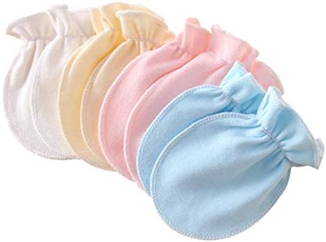 American Trends Newborn Baby Mittens No Scratch Cotton Gloves