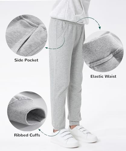 GFQLONG Toddler Boys 2-Pack Cotton Active Jogger Sweatpants