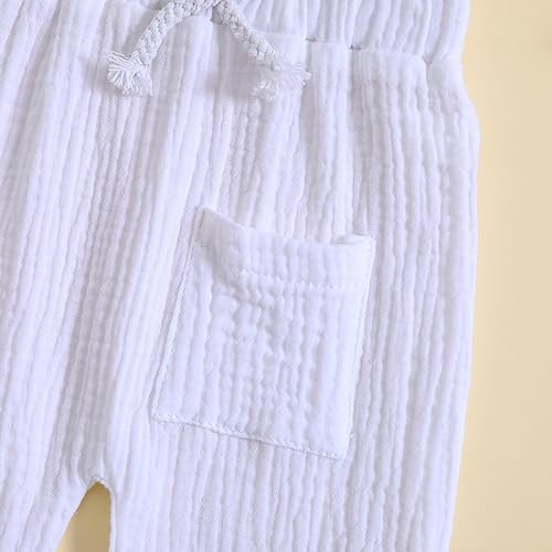 Pudcoco Elastic Waist Cotton Bottoms for Babies - Perfect for Toddlers