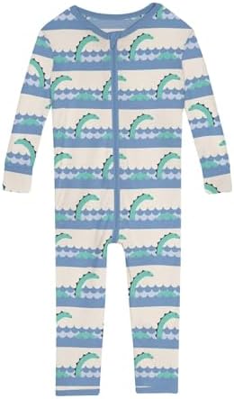 KicKee Printed Coveralls Sleepers for Boys Girls Cozy Stretchy Warm Winter Pajamas