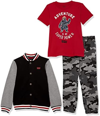 Levis Baby-Boys 3-Piece Graphic T-Shirt Sweatshirt Joggers Set