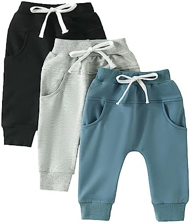 Emmababy 3Pcs Toddler Joggers Set