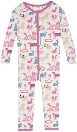 KicKee Print Convertible Baby Warms Sleep Crawler