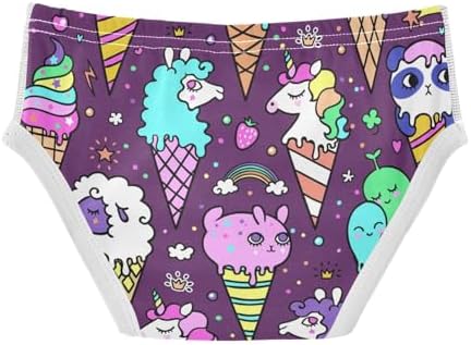 KLL Purple Unicorn Cute Animal Briefs for Boys