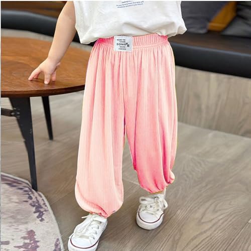 Linwnil 2-Pack Kids Breathable Quick-Dry Pants with Elastic Waist Anti-Mosquito