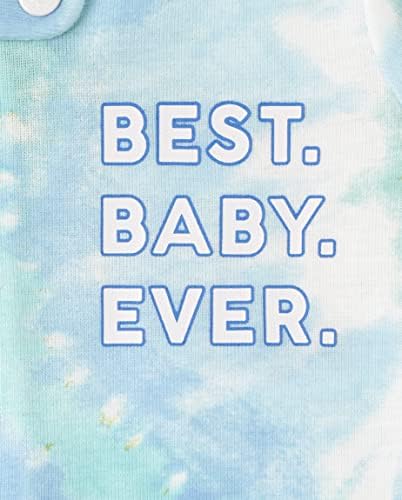 The Childrens Place Baby Short Sleeve Zip Front Pajama