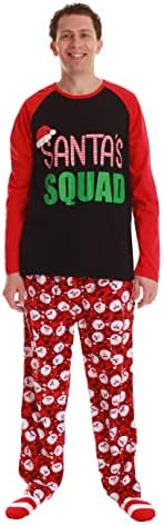 FollowMe Christmas Jammies Santas Squad Pajamas for Family Couples
