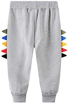 Moonker Tie-Dye Cartoon Dinosaur Printed Winter Baby Trousers