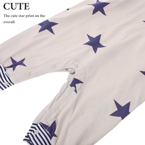 Callaron 4th of July Star Striped Romper Set for Boys
