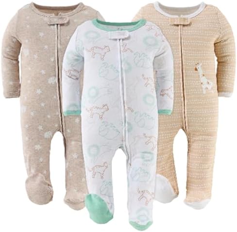 The Peanutshell Baby Sleepers Set - 3-Piece Safari