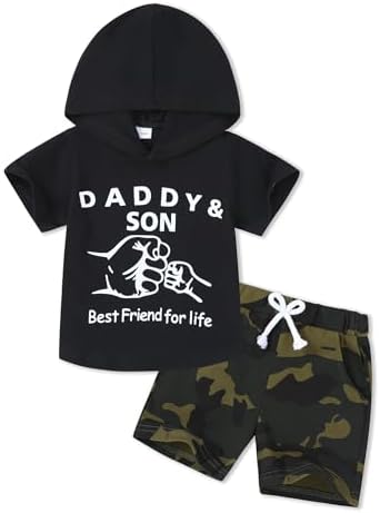 SanMio Toddler Boys Summer Casual Hole-Free Short Sets