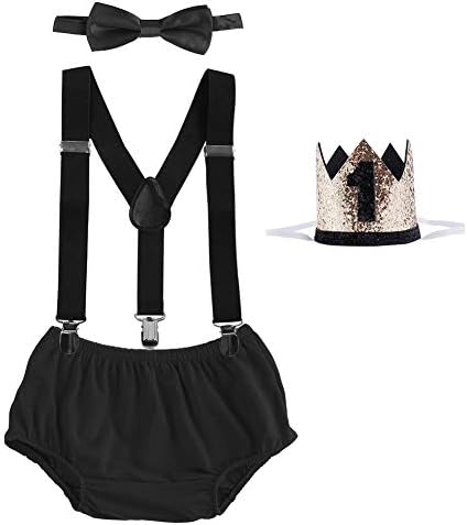 CBaby 1st Birthday Cake Smash Jungle Party Outfit for Boys