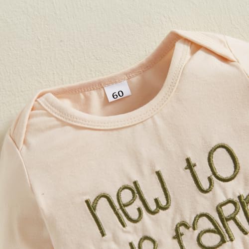 Newborn Baby Boy Farm Tractor Outfit Set