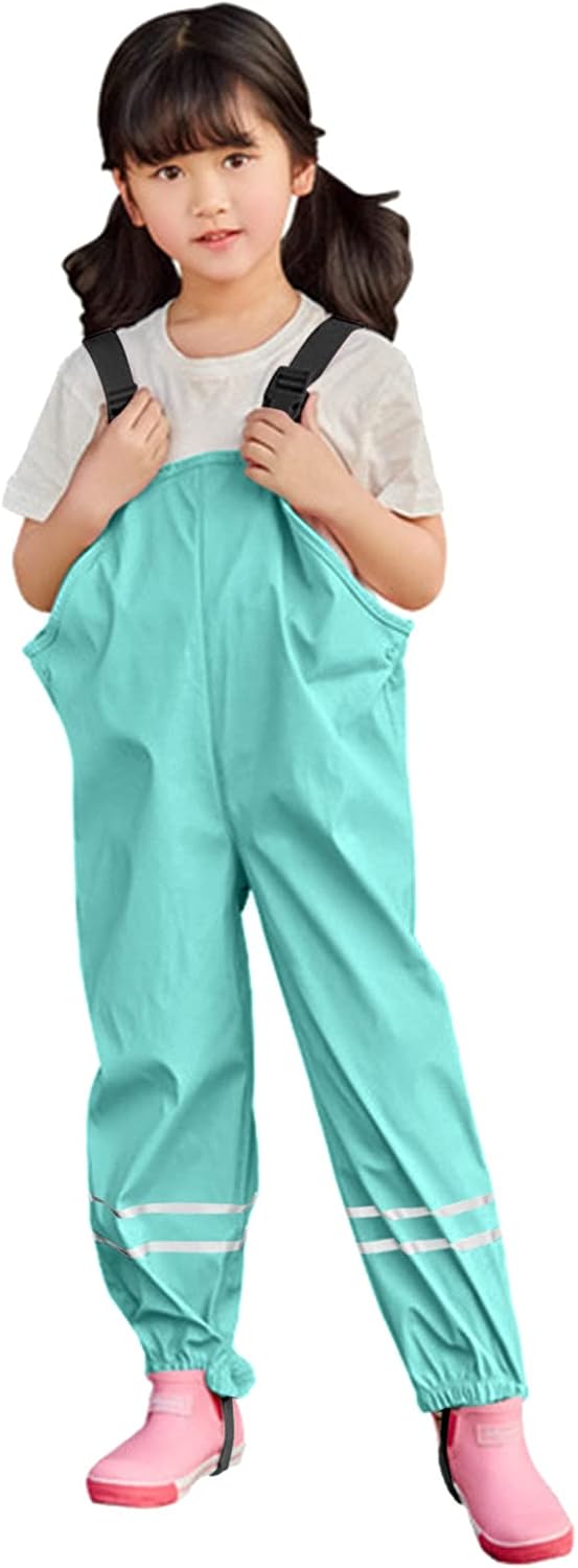 Waterproof Kids Rain Pants for Boys and Girls