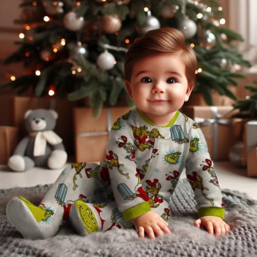 Dr Seuss Grinch Onesie Cozy Baby Pajamas