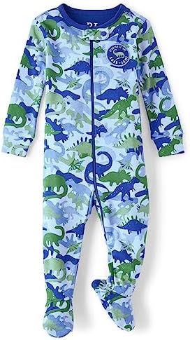 The Childrens Place Dino Camo Pajamas