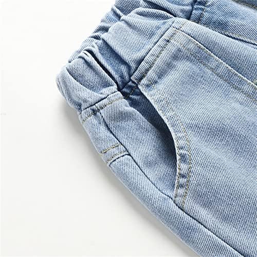 Light Blue Patchwork Pajama Pants for Newborn Boys