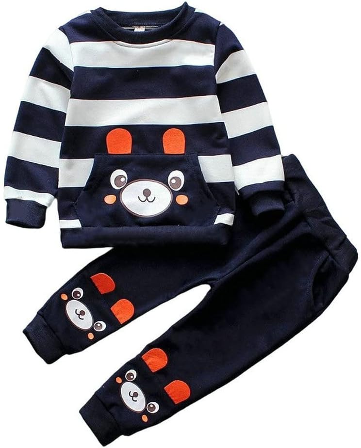 Striped Bear Pjs for Kids
