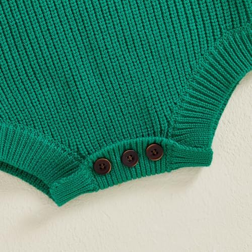 Baby Boy Girl St Patricks Day Romper Knit Sweater Outfit