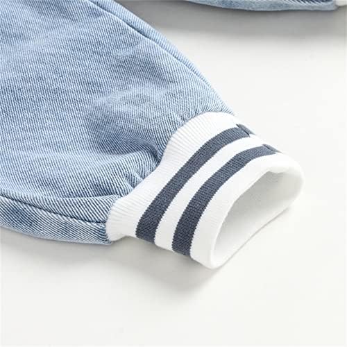 Light Blue Patchwork Pajama Pants for Newborn Boys