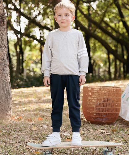 GFQLONG Toddler Boys 2-Pack Cotton Active Jogger Sweatpants