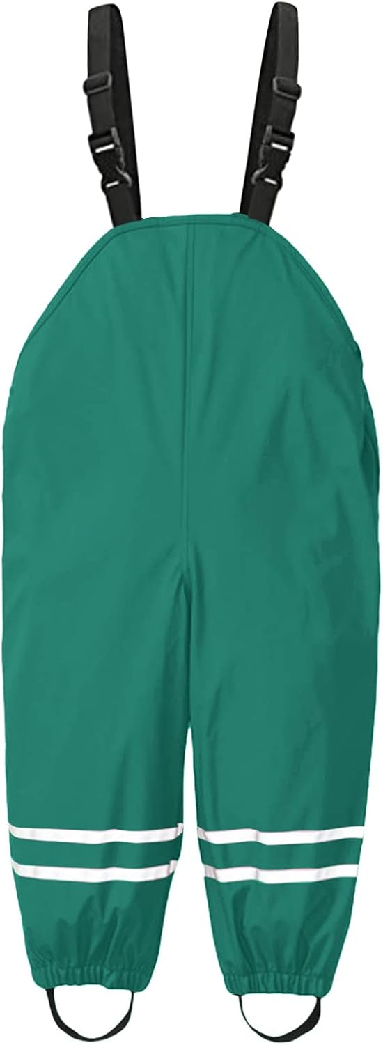 Waterproof weatherProof rain Pants Style for Toddlers Boys and Girls