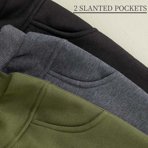 BBQiang Baby Boys 3 Pack Pull-on Jogger Pants Elastic Waist