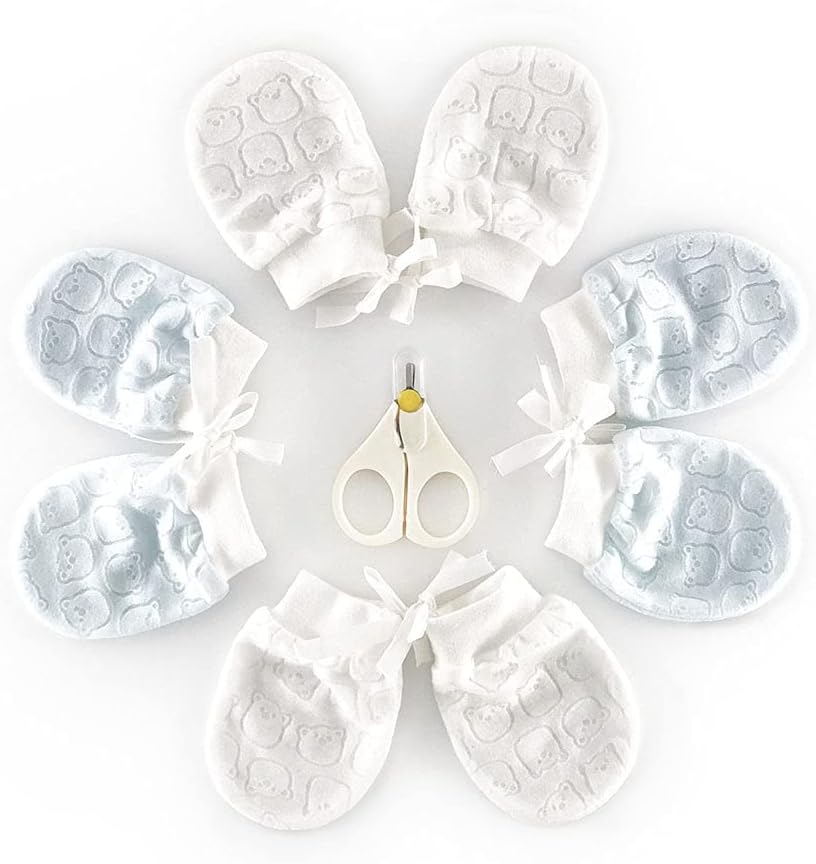 Perfect preemie baby mitten gloves set for boys and girls