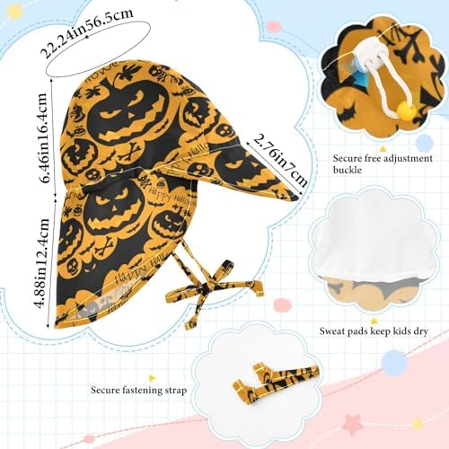 Halloween Grunge Skull Baby Boys Hats for Halloween Head Protection Required